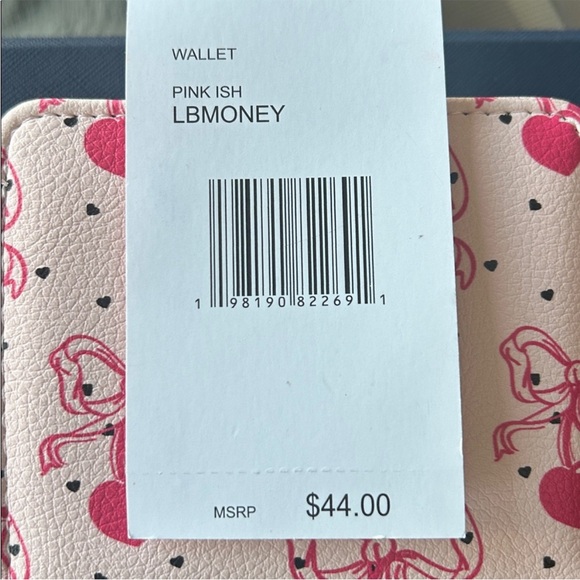 Betsey Johnson Pink Heart and Bow Wallet - NWT - Picture 3 of 9
